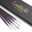 Conjunto de 5 Pincéis de Detalhe Fino lenbicki Kolinsky Sable Conjunto de 5 Pincéis de Detalhe Fino lenbicki Kolinsky Sable