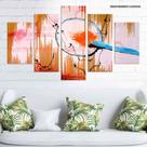 Conjunto de 5 placas Decorativas em MDF 6mm Abstrato Filtro