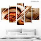 Conjunto de 5 placas Decorativas em MDF 6mm Abstrato