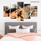 Conjunto de 5 placas Decorativas em MDF 6mm Dog Aviador Conjunto de 5 placas Decorativas em MDF 6mm Dog Aviador