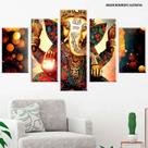 Conjunto de 5 placas Decorativas Lord Ganesha