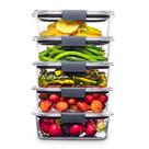 Conjunto de 5 Recipientes Rubbermaid Brilliance 3,2L - Armazenamento de Alimentos
