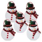 Conjunto de 5 sacolas de feltro Current Snowman Joy de 13 x 18 cm Conjunto de 5 sacolas de feltro Current Snowman Joy de 13 x 18 cm