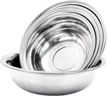 Conjunto de 5 Tigelas Inox OWSOM Bowls, Bacias e Saladeiras