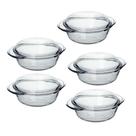 Conjunto De 5 Travessas Terrina Servir Lasanheira 1L Forno