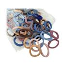 Conjunto De 50 Laços De Cabelo Em Nylon Em Cores Candy Para Mulheres E Meninas, Acessórios De Cabelo