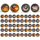 Conjunto de 50 Moedas Desafiadoras Militares Value Valor Vow