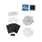 Conjunto De 50 Peças De Crachás Magnéticos Quadrados De 50x50mm Para Máquina De Fazer Crachás