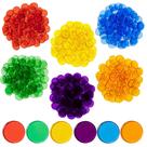Conjunto de 500 unidades de educação Transparent Counters para crianças
