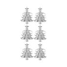 Conjunto De 6 Anéis De Guardanapo Dourados Para Natal, Inverno E Casamento, Decorações De Mesa Em Conjunto De 6 Anéis De Guardanapo Dourados Para Natal, Inverno E Casamento, Decorações De Mesa Em