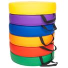 Conjunto de 6 Assentos Almofadados para Chão Schooled 38 cm Conjunto de 6 Assentos Almofadados para Chão Schooled 38 cm
