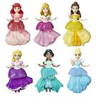 Conjunto de 6 bonecas colecionáveis Disney Princess com clipes reais