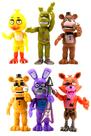 Conjunto de 6 bonecos de ação Toysvill FNAF inspirados em cinco noites Conjunto de 6 bonecos de ação Toysvill FNAF inspirados em cinco noites