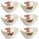 Conjunto de 6 Bowls Encanto Dourado de Cerâmica 400ml - Scalla
