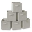 Conjunto de 6 caixas de armazenamento Casafield em tecido dobrável Cube Grey