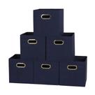 Conjunto de 6 caixas de armazenamento em tecido dobrável Household Essentials