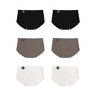 Conjunto De 6 Calcinhas De Seda Sem Costura Para Mulheres, Ultrafinas, Elásticas, Respiráveis E Conjunto De 6 Calcinhas De Seda Sem Costura Para Mulheres, Ultrafinas, Elásticas, Respiráveis E
