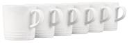 Conjunto de 6 Canecas Le Creuset London 350ml - Grés Branco Conjunto de 6 Canecas Le Creuset London 350ml - Grés Branco