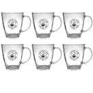 Conjunto de 6 Canecas Vidro Cappuccino Expresso 210ml
