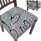 Conjunto de 6 capas de assento para cadeiras de jantar Search I Stretch Grey Lotus