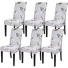 Conjunto de 6 capas para cadeiras de sala de jantar Searchi Floral Pattern