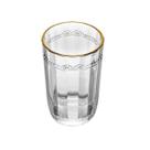 Conjunto de 6 Copos de Cristal Ecológico Alto com Fio de Ouro Imperial - 370ml
