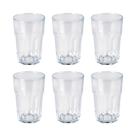 Conjunto de 6 Copos de Vidro Retrô 320 ml Conjunto de 6 Copos de Vidro Retrô 320 ml