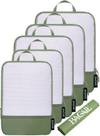 Conjunto de 6 Cubos de Compressão BAGAIL para Viagem - Organizadores de Malas Verdes