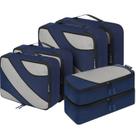 Conjunto de 6 Cubos de Embalagem BAGAIL - Organizadores de Bagagem para Viagem (Azul Marinho)