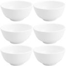 Conjunto de 6 Cumbucas de Porcelana Brancas 200ml Bowls Lyor Clean Pequenos 10,5x5cm Conjunto de 6 Cumbucas de Porcelana Brancas 200ml Bowls Lyor Clean Pequenos 10,5x5cm