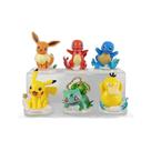 Conjunto de 6 Figuras Colecionáveis de Pokémon Slinsmei Anime Conjunto de 6 Figuras Colecionáveis de Pokémon Slinsmei Anime