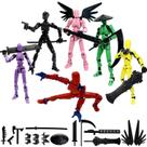 Conjunto de 6 Figuras de Ação HYQDYLQ T13 Multiarticuladas Impressas em 3D
