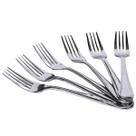 conjunto de 6 garfo talher aço inox para cozinha restaurante refeição sobremessa conjunto de 6 garfo talher aço inox para cozinha restaurante refeição sobremessa