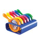 Conjunto de 6 lupas coloridas para crianças, ampliação de 4,5x