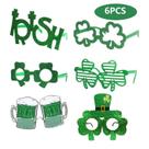 Conjunto de 6 óculos de festa irlandesa St. Patrick's Day Shamrock Irish Party