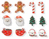 Conjunto de 6 Pares de Brincos de Natal Joiigaem para Mulheres