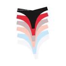 Conjunto De 6 Peças De Lingerie G-String Em Seda De Gelo Sem Costura Para Mulheres, Confortável E