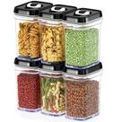 Conjunto de 6 peças de recipientes de armazenamento de alimentos DWËLLZA KITCHEN Conjunto de 6 peças de recipientes de armazenamento de alimentos DWËLLZA KITCHEN