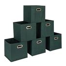 Conjunto de 6 peças Storage Cube Bins Household Essentials verde