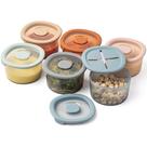 Conjunto de 6 Potes para Armazenamento de Alimentos Moonkie 237ml Silicone Hermético