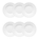Conjunto de 6 Pratos Fundos 23,5cm Flamingo White