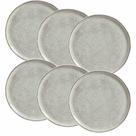 Conjunto de 6 Pratos Raso Bio Pistache de Stoneware 27cm - Porto Brasil