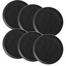 Conjunto de 6 Pratos Raso Bio Preto Matte de Stoneware 27cm - Porto Brasil