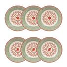 Conjunto de 6 Pratos Rasos 26 cm Malabarismo Natalino Oxford