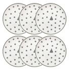 Conjunto de 6 Pratos Rasos 26 cm Vilarejo de Natal Oxford Conjunto de 6 Pratos Rasos 26 cm Vilarejo de Natal Oxford