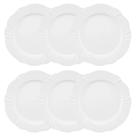 Conjunto De 6 Pratos Rasos 29cm Soleil White - Oxford