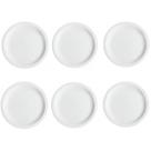 Conjunto de 6 Pratos Rasos Classe Única Iguaçu de Porcelana Germer Branco Conjunto de 6 Pratos Rasos Classe Única Iguaçu de Porcelana Germer Branco