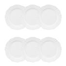 Conjunto de 6 Pratos Sobremesa 23cm Soleil White