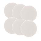 Conjunto de 6 Pratos Sobremesa de Porcelana New Bone Butterfly Flower 19cm - Lyor