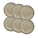 Conjunto de 6 Pratos Sobremesa Mônaco de Cerâmica 21cm - Alleanza Conjunto de 6 Pratos Sobremesa Mônaco de Cerâmica 21cm - Alleanza